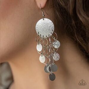 Turn on the Brights Silver Earrings paparazzi